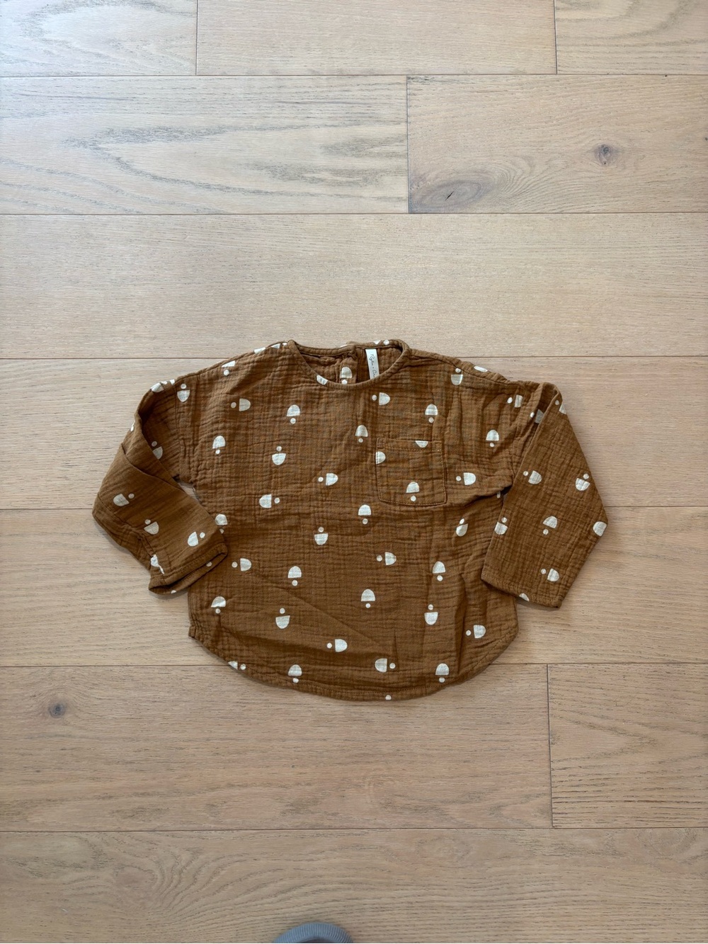Rylee+crew yellow mustard cotton gauze top, size 2-3Y
